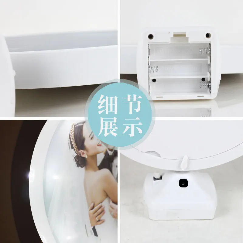Hot Selling Creative Magic Mirror Photo Frame With Multi-function Led Plastic Photo Frame With Lamp Picture Frame