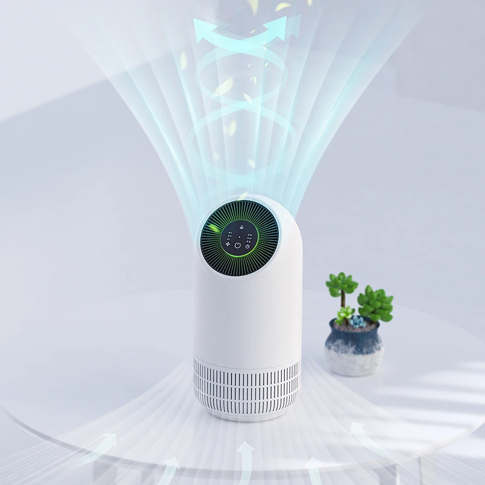 Портативное приложение для очистки воздуха со светодиодной подсветкой, очистители воздуха большого помещения, мини-очиститель воздуха для дома