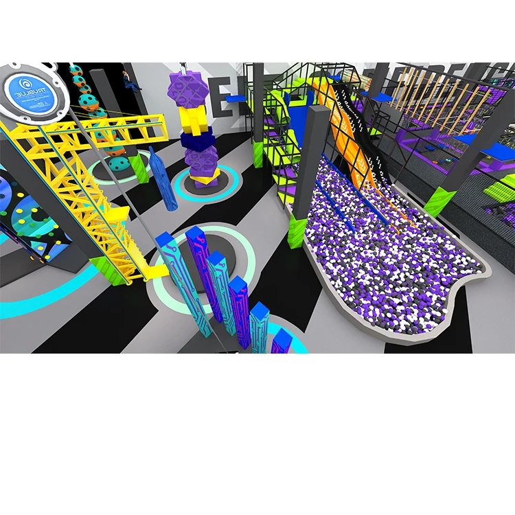 Pokiddo Indoor Sports Theme Park Trampoline Park Project Design Case: Henan Pingdingshan Trampoline Park