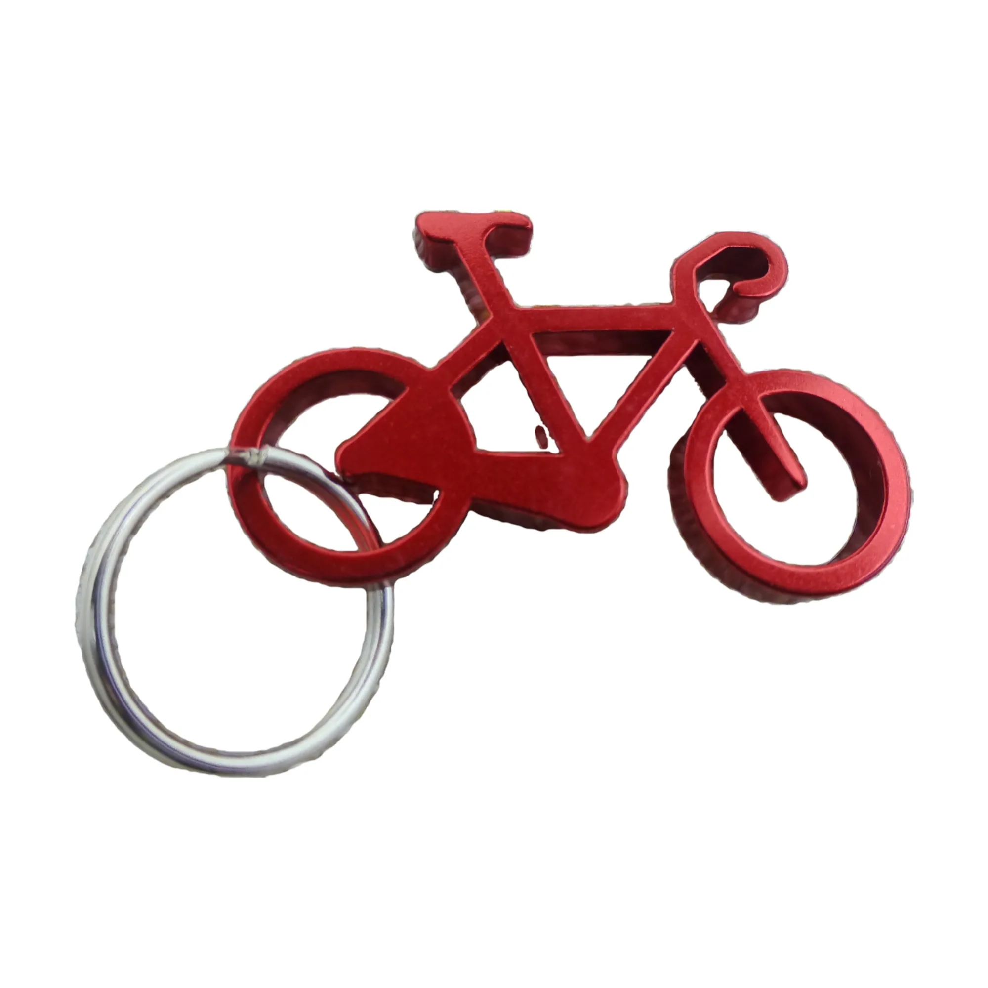 fancy design for custom logo laser engrave and print aluminum alloy bike keychain bicycle bottle openers