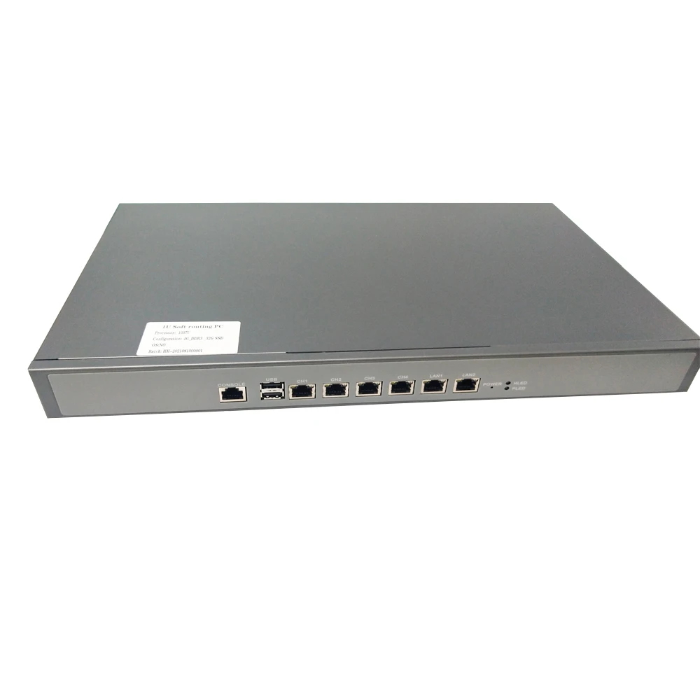 Pfsense 6LAN 1U брандмауэр 1037u 2117u DDR3 4G 32G оборудование для маршрутизатора и