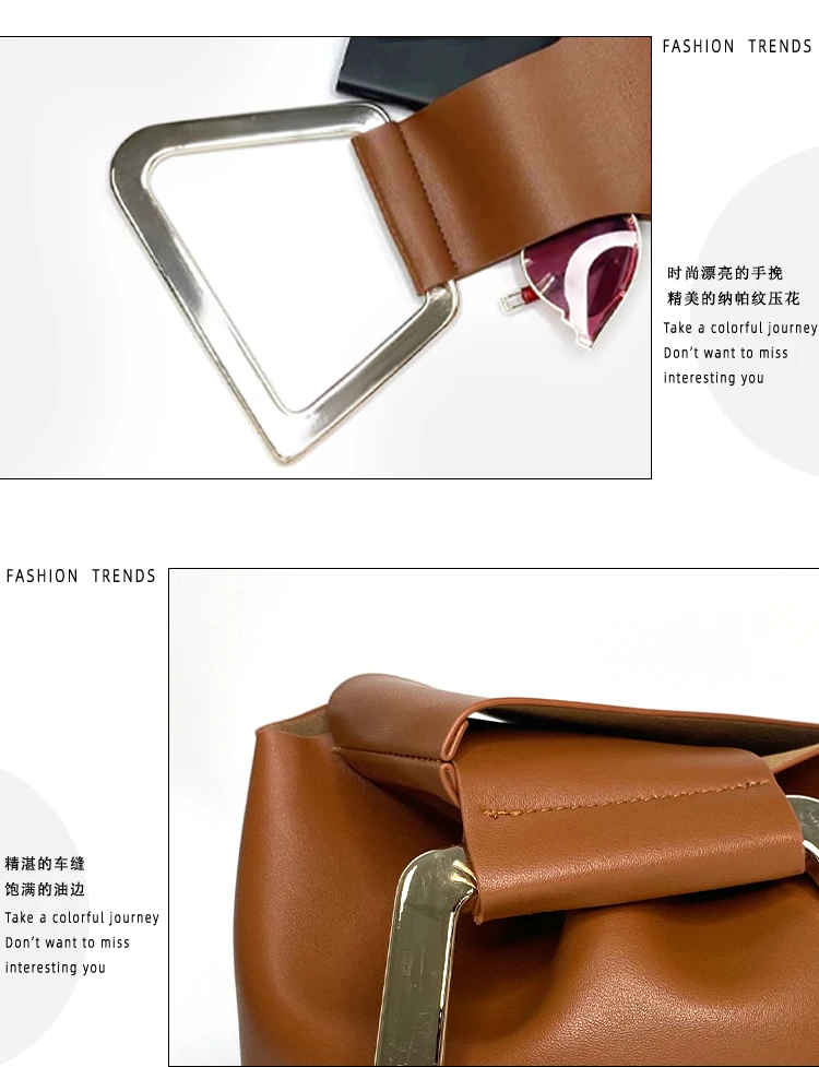 2022 New Arrival Irregular Shape Bucket Bag Acrylic Hand Bag Tide Lady Shoulder Handbag