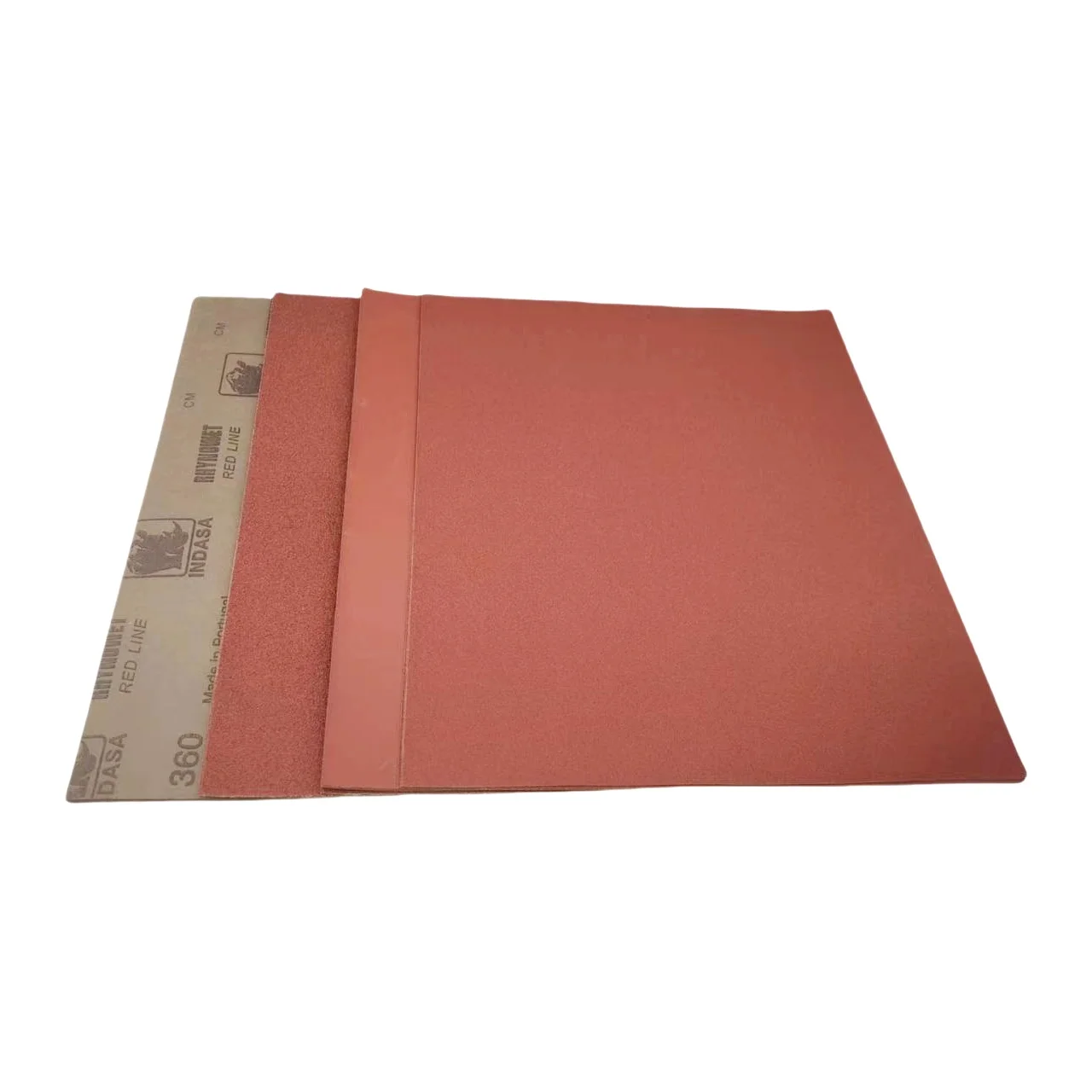 INDASA rhynowet red line abrasive sand paper red aluminium oxide brown waterproof sandpaper