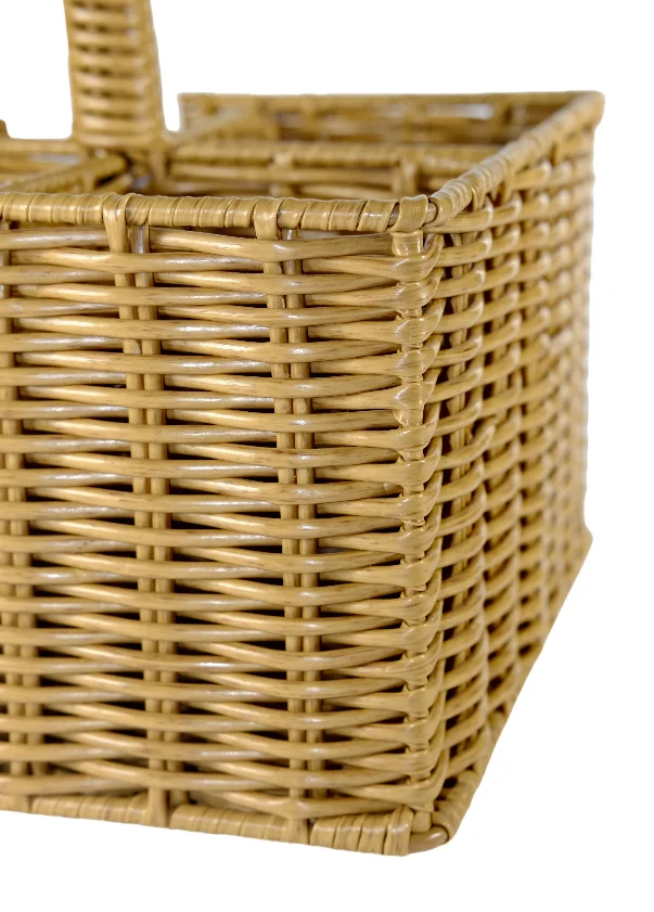 The outdoor picnic basket with handle  basket weaving  rattan box mini basket storage