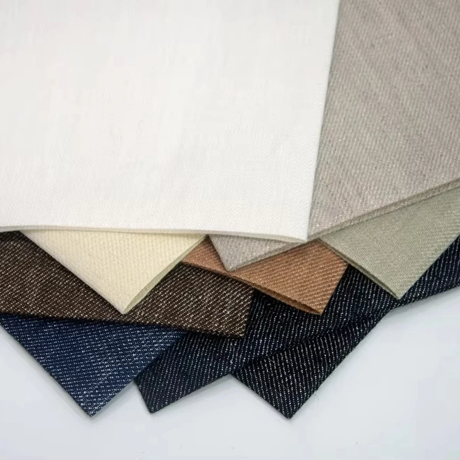 #5628 Wholesale italian linen fabric soft 100% linen roll fabric long linen dresses for women winter fabric