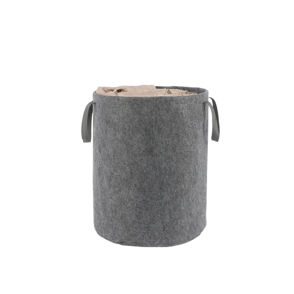 OEM Foldable Large Capacity Thickened Felt Cloth Toy Storage Basket Dirty Clothes Storage Basket