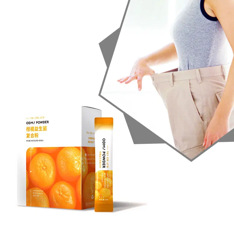 Hot Selling 15 Billion Bacteria Citrus Probiotic Powder for Muscle Gain and Fat Reduction