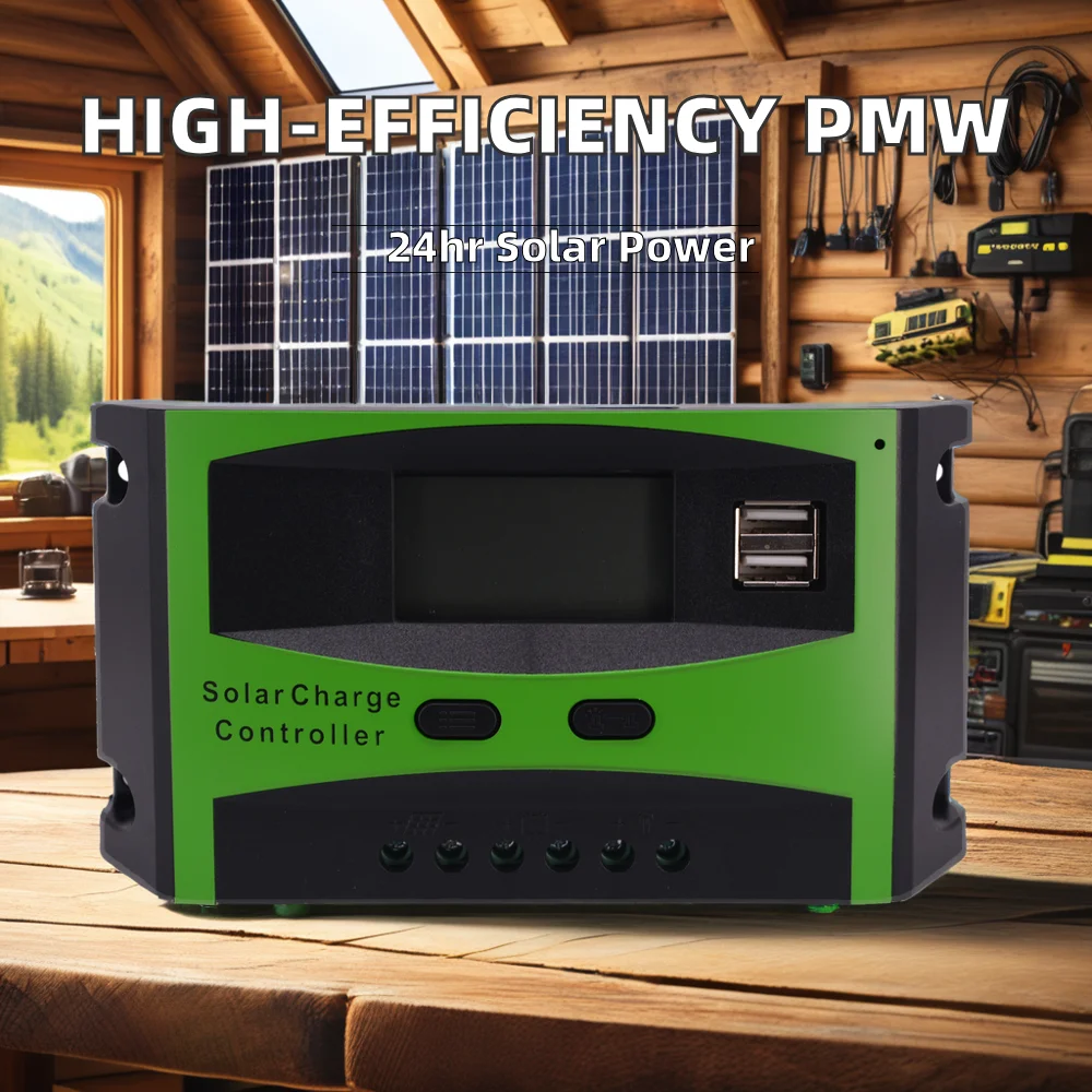 PMW High Efficiency Solar Char Controller 10a 20a 30a 40A 50A 60A LED/LCD 96V Volta RoHS Certified Lighting Controller