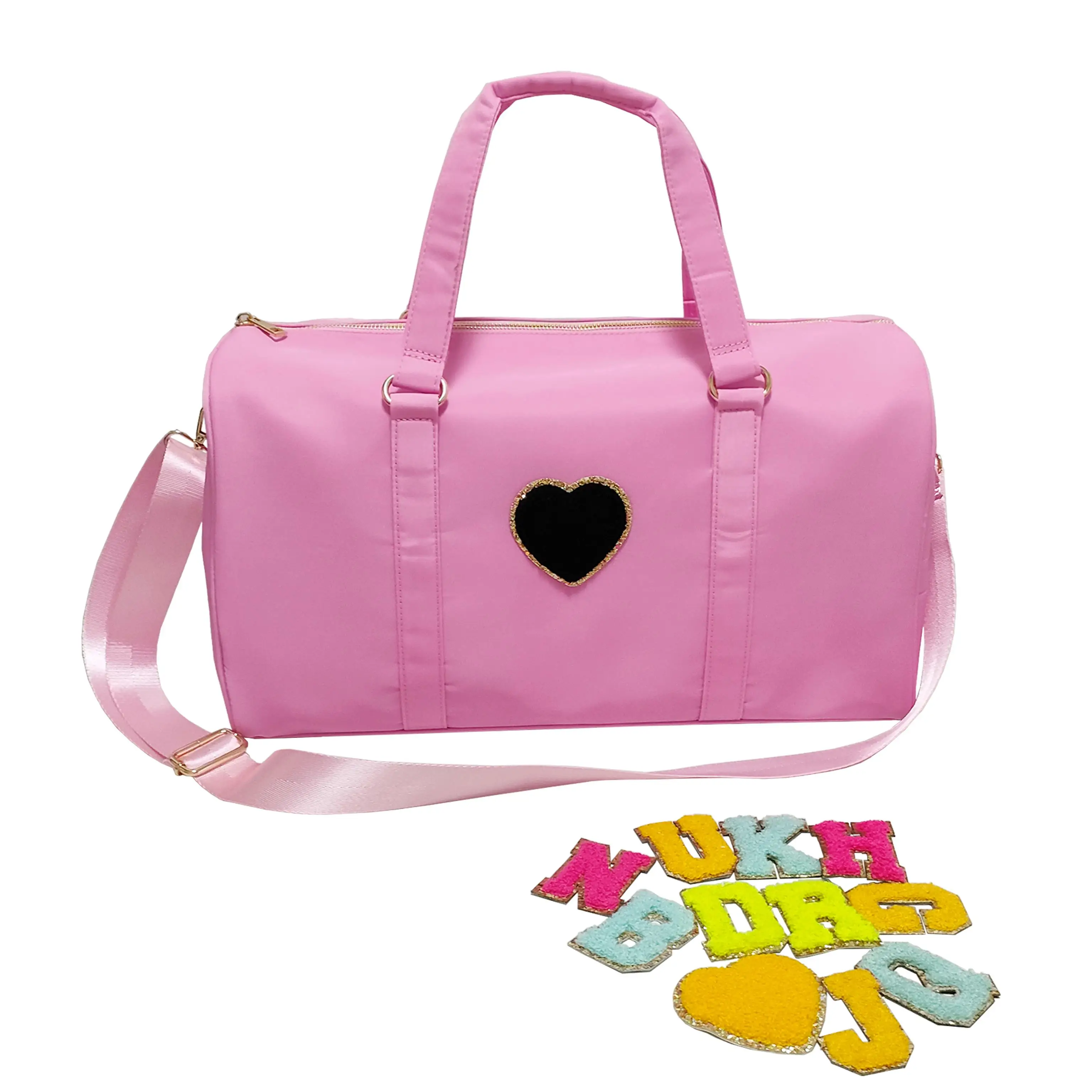 large-capacity stoney clover travel luggage bag Leisure  nylon travel bags Personalized Letter Patch luggage female Fitness bag