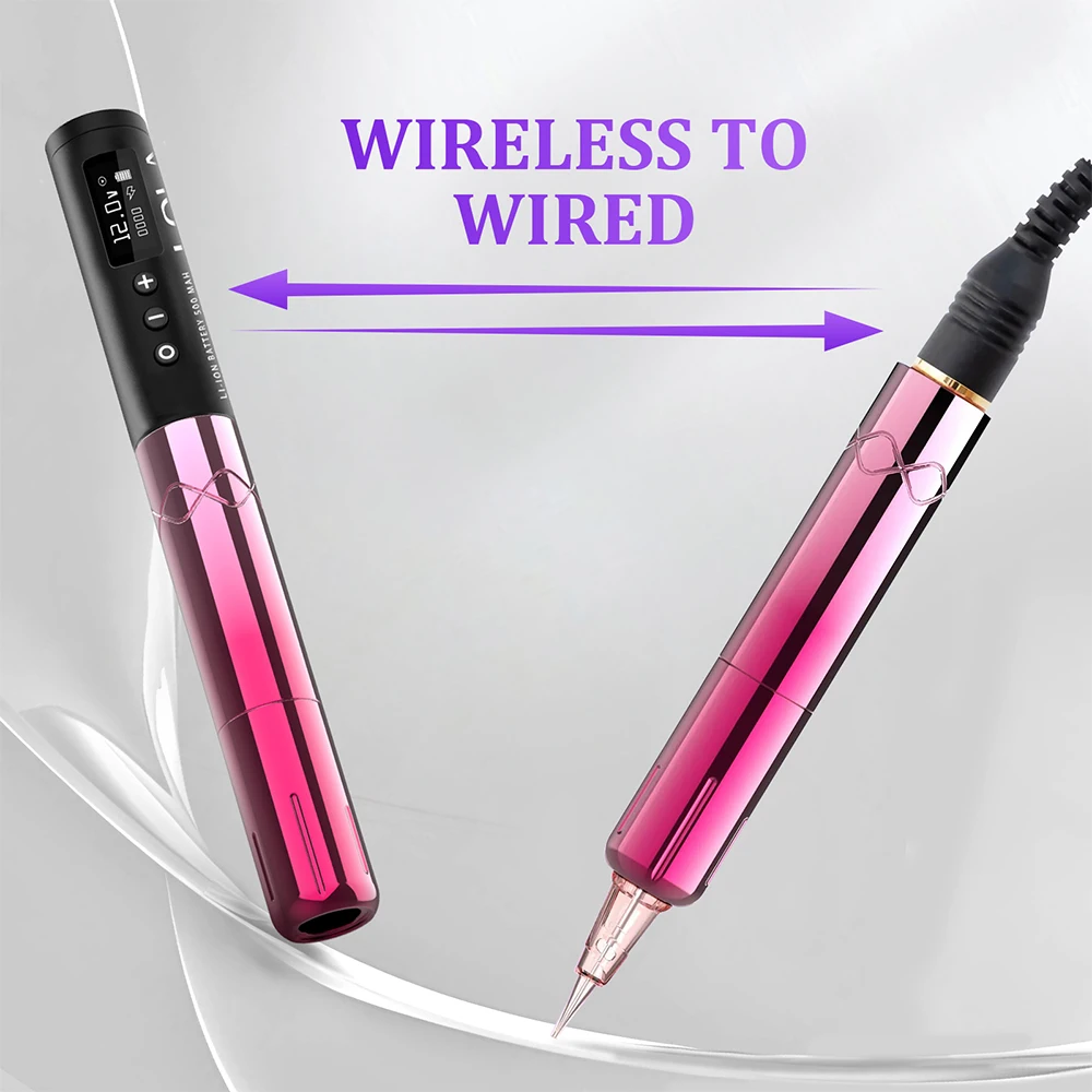 EZ tattoo 3V Ultra Low Voltage New Upgrade Lola Air Electric PMU Machine smp Wireless Tattoo Device with 2 Extra Power Packs