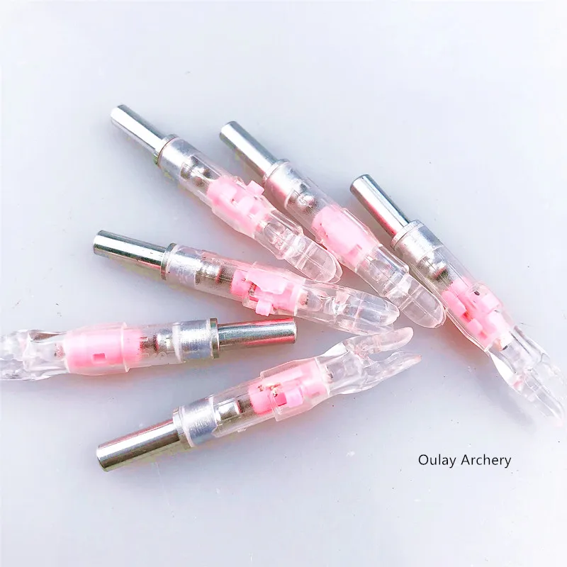 Легкое выключение, новая подсвеченная стрела, 6,2 мм, карбоновые стрелы, пластиковые держатели с переключателем ВКЛ./ВЫКЛ., не требуется никаких инструментов для ночной охоты