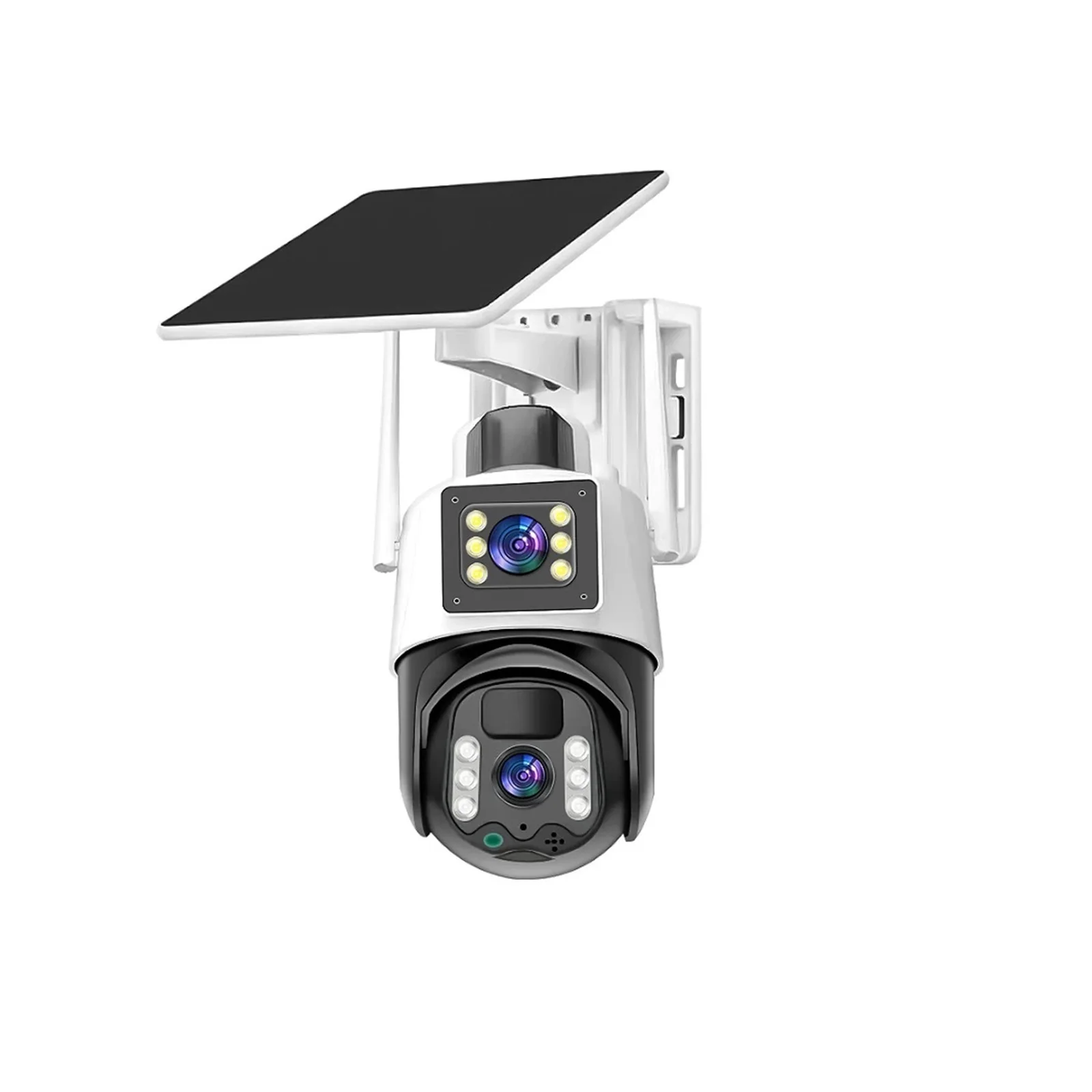 Senhuo V380,4K Wireless 4G SIM Card Outdoor Solar Waterproof 360 Dual Lens, CCTV Home Security IP Camera, Built-in Battery