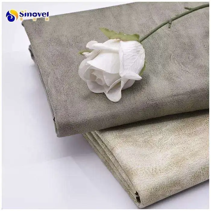Free Sample factory hot sale soft bronzed suede fabric with backing fleece for home decor bags shoes toy