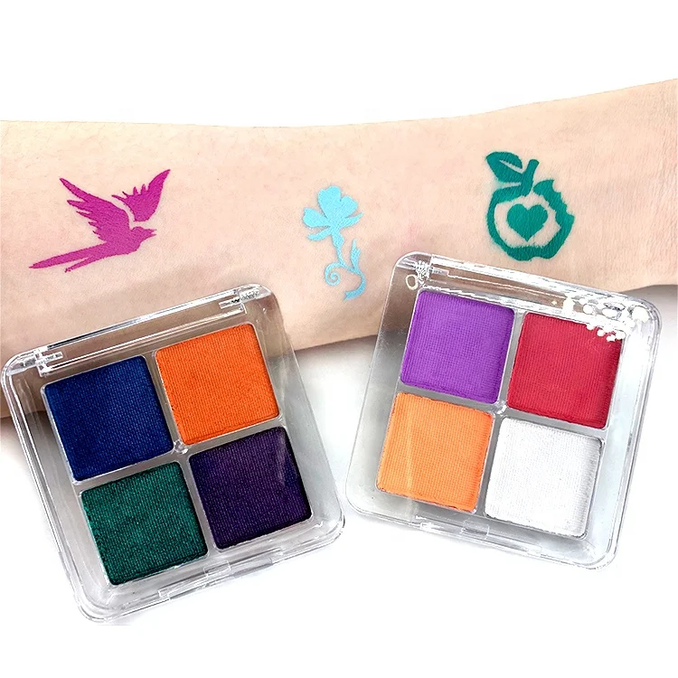 makeup supplies water activated cosmetics hottest private label 4 colors vegan eyeliner pallet