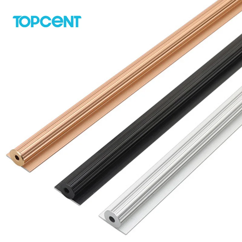 TOPCENT door fittings Furniture cabinet Aluminum profile wardrobe door straightener for cabinet door
