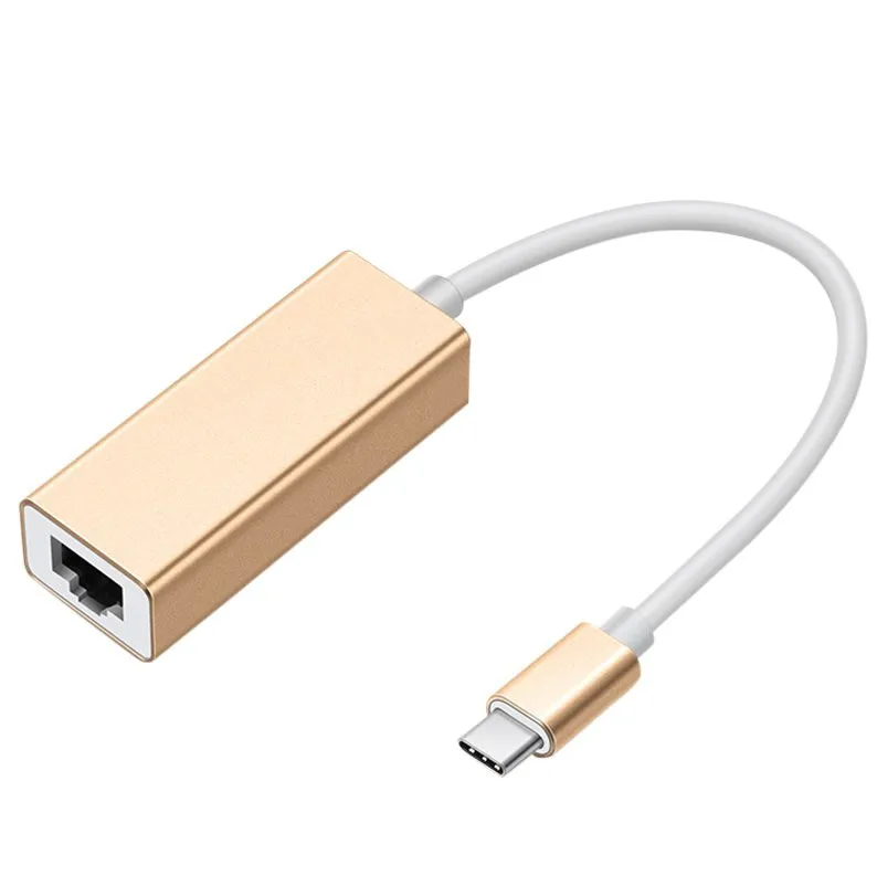  Новое поступление сетевая карта USB C Ethernet Type-C к RJ45 Lan для MacBook Windows 7/8/10 ноутбука 100