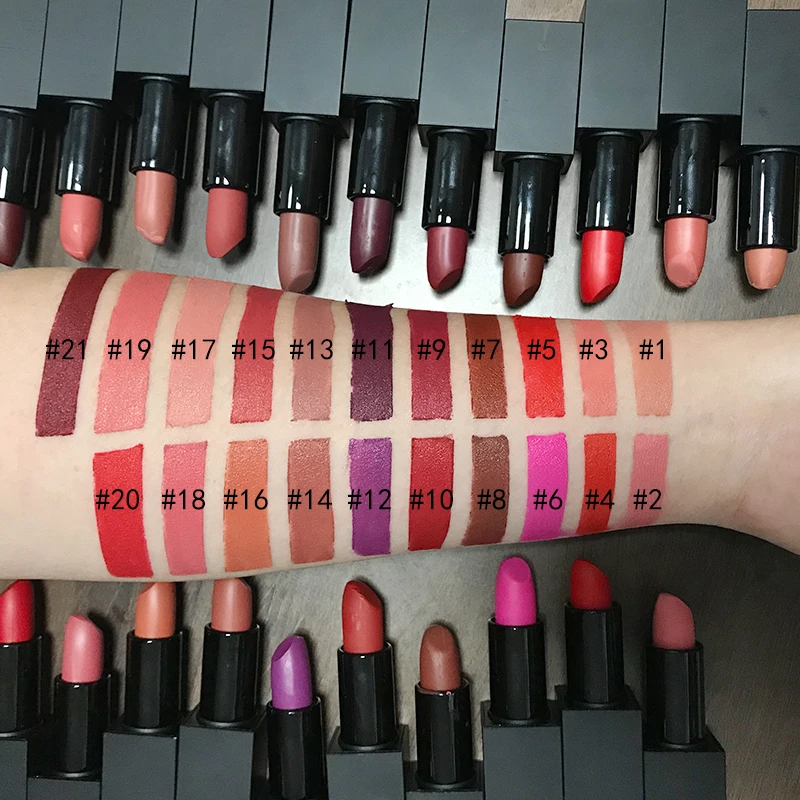 Luxury Lipstick Base Nude Matte Lipstick Custom Label Wholesale Makeup Cosmetics Lipstick