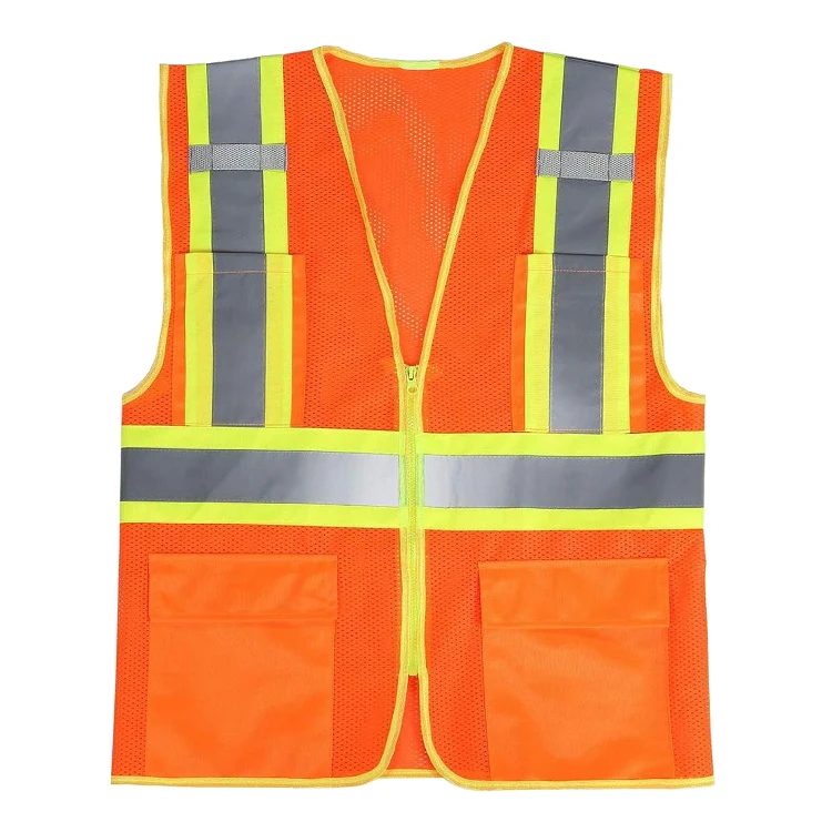 Светоотражающий сетчатый защитный жилет ZUJA на заказ, ansi 107, класс 2