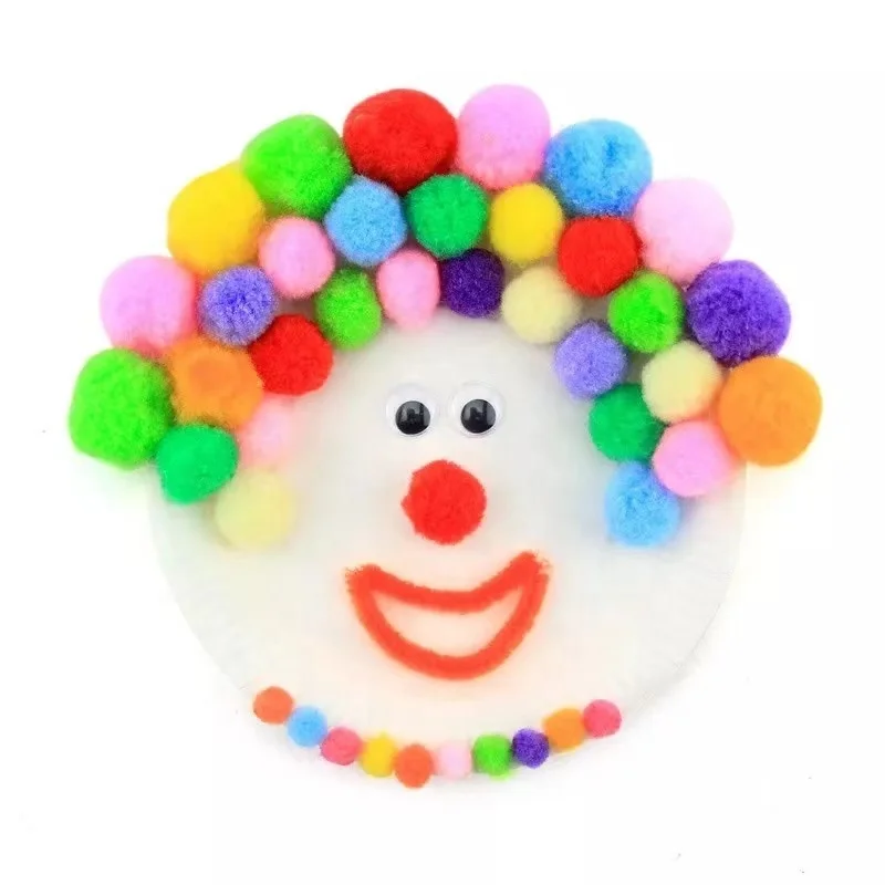 100 шт Многоцветный Ассорти мягкий помпонами аппаратов Pom Poms швейных принадлежностей набор «сделай сам» для куклы ремесла и свадебные украшения