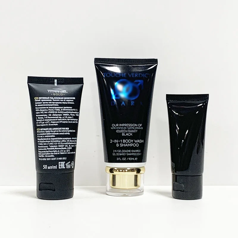 matte black hand cream squeeze tubes plastic squeeze cosmetic plastic cream tube 100ml 120ml 150ml 200ml 300ml with flip cap