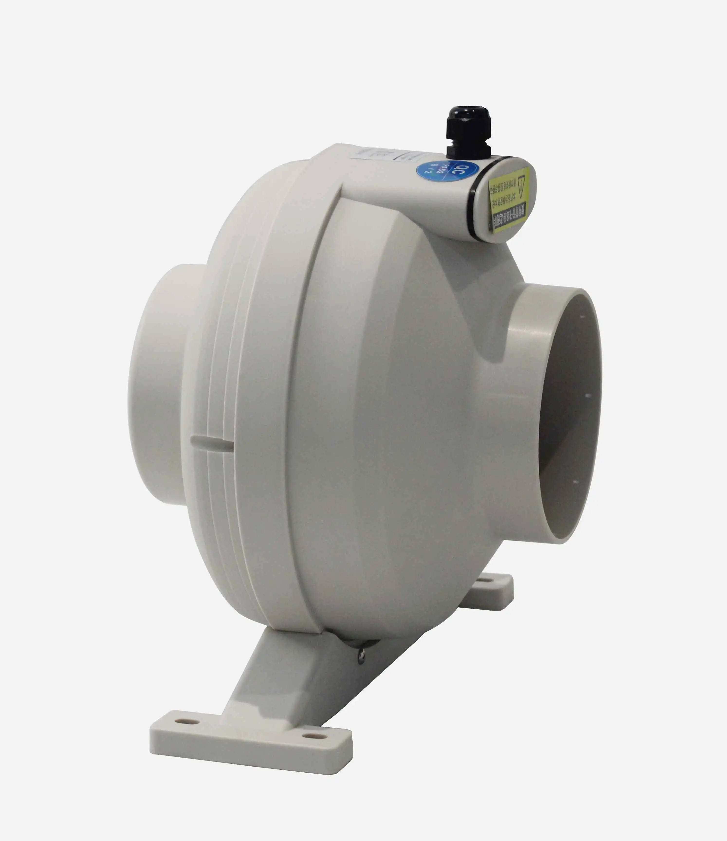 New model 200mm  reversible in line  duct fan with plastic material used in hydroponics