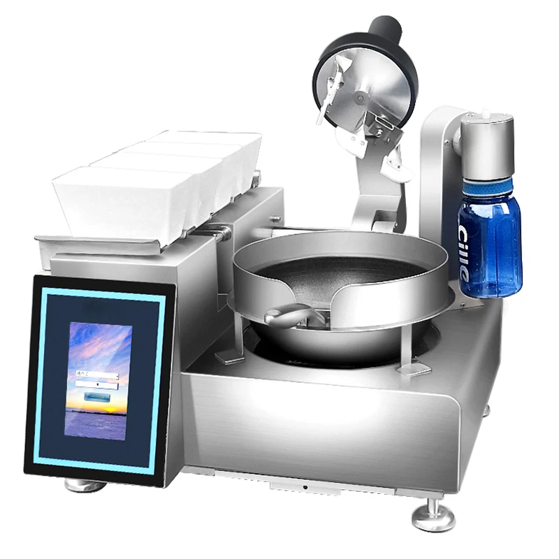 Hot sale in Europe and America, commercial touch screen Semikron automatic cooking machine without lid