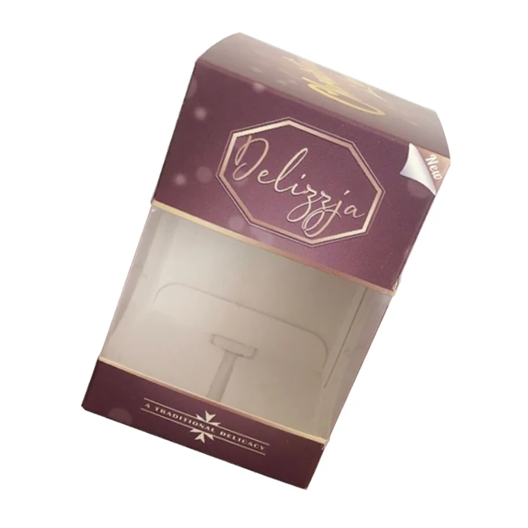 mini custom cereal food packaging box with gold foil