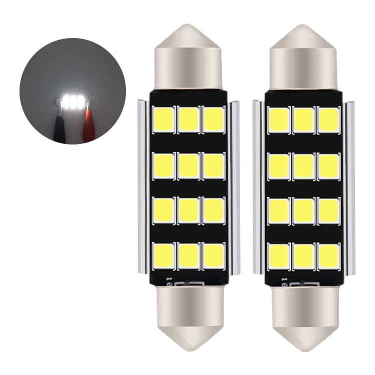 Заводская поставка, высокое качество, универсальная 2 Вт гирлянда, Белая светодиодная лампа для салона автомобиля
