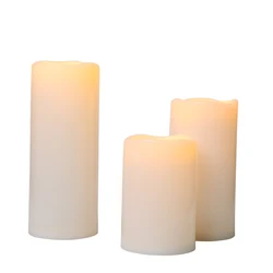 New product launch mobile wick led candle D10CM waterproof plastic LED candle