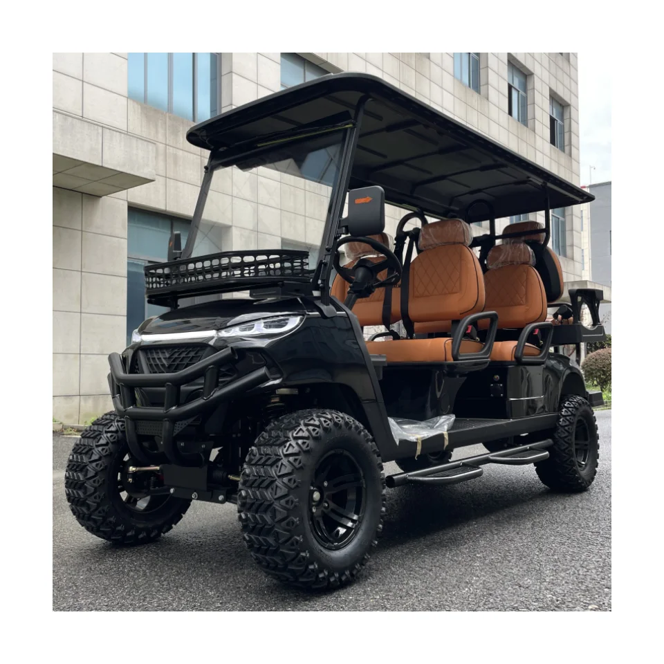 Hot sale 4 Wheels 6 passenger electric golf cart