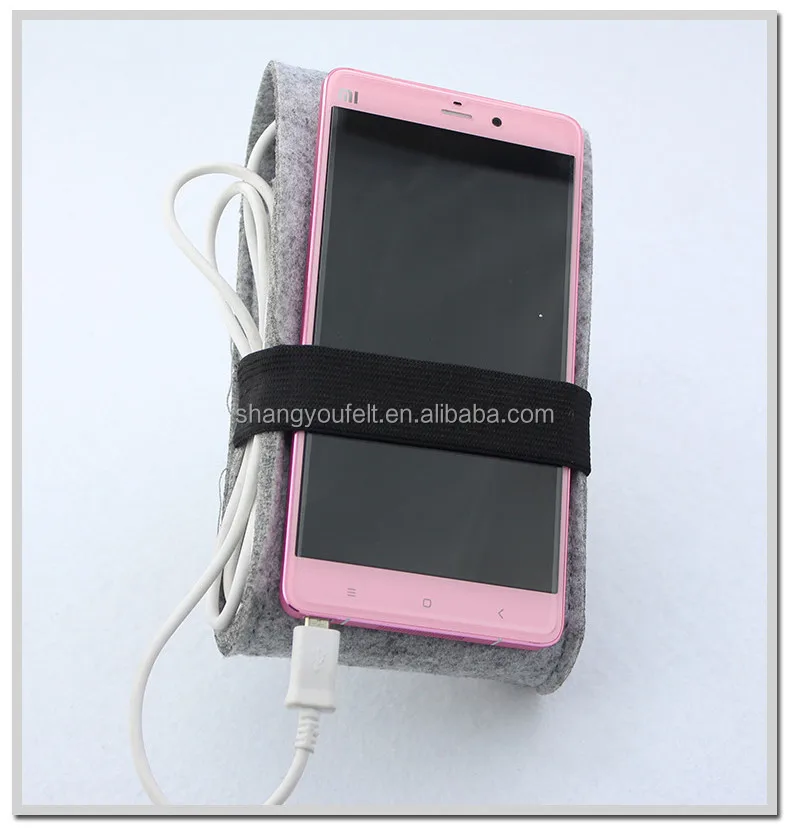 Hot Selling customized logo felt pencil bag Mobile phone bag pen case