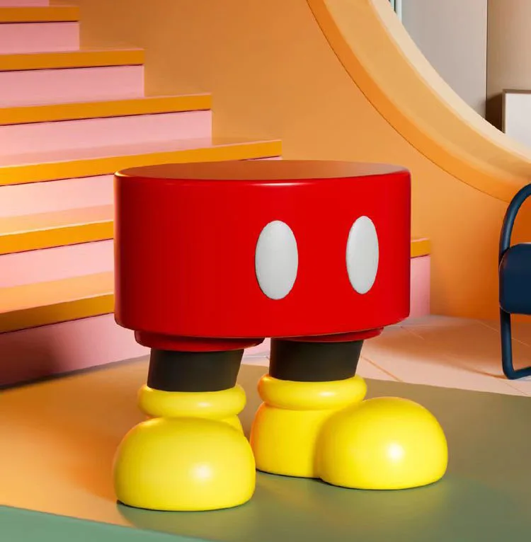 Popular Cute Kids Chair Home Cartoon Small Stool Creative Home Small Low Stools