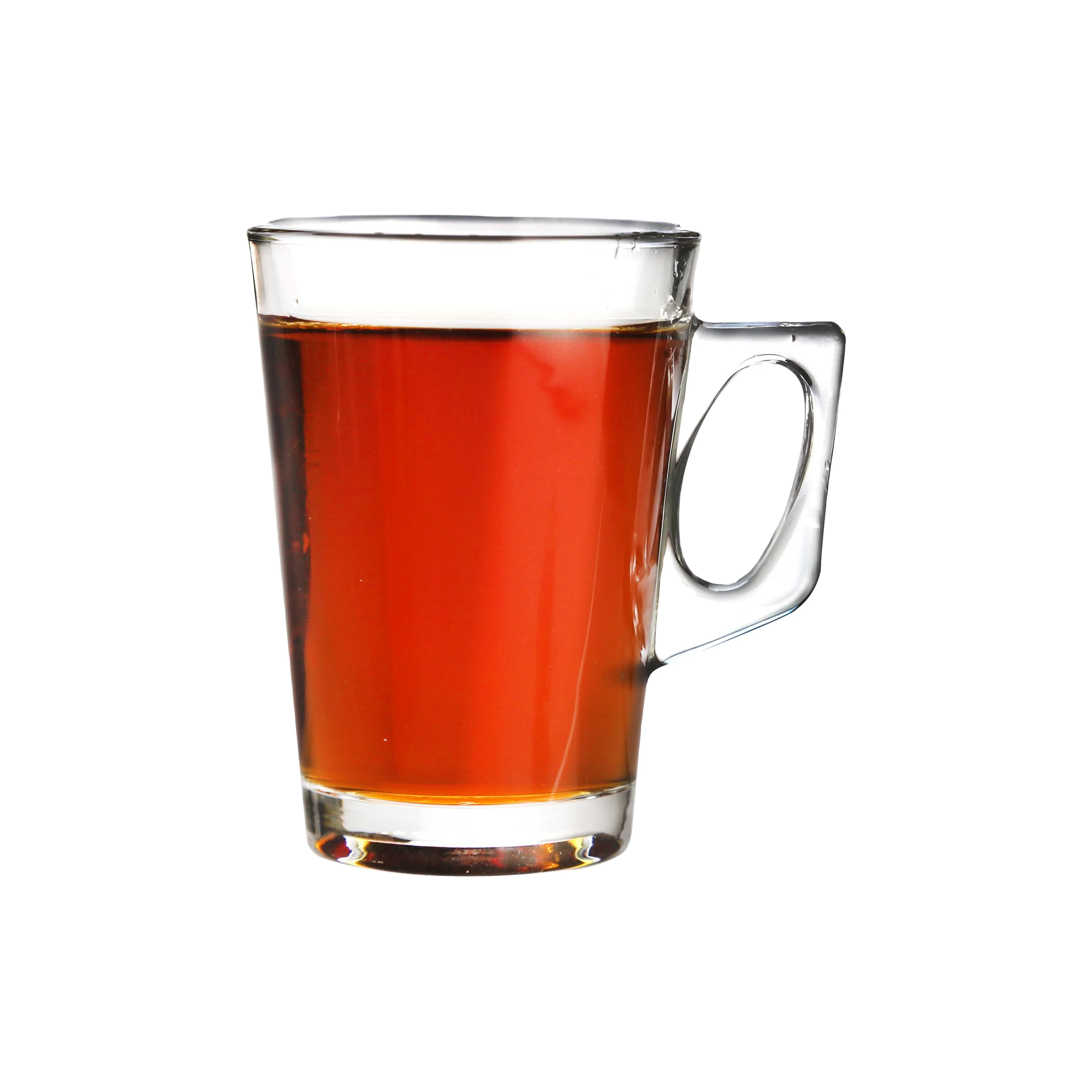 
Custom Mug LOGO Transparent Small Milk Handle Cup Single Wall Clear Glass Coffee Mug Glass Mug for Latte 