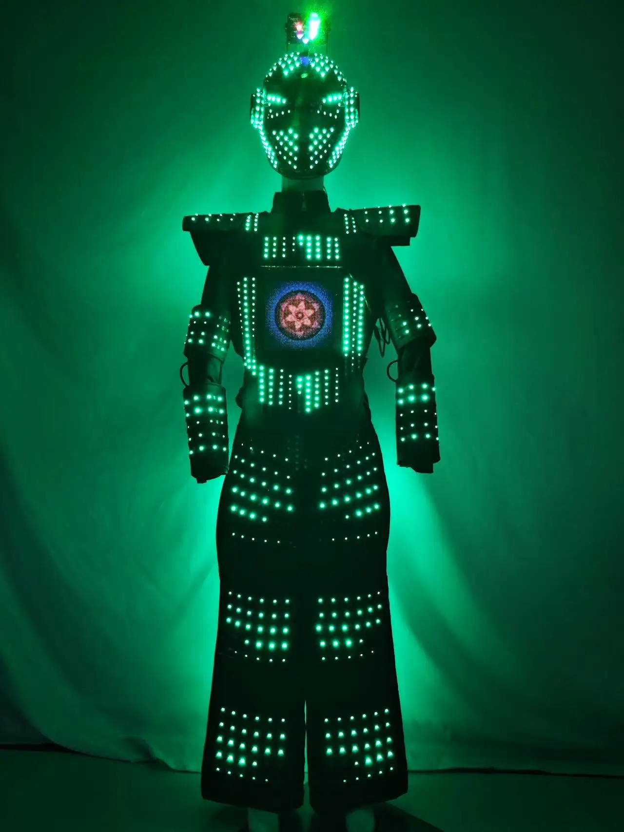 Unisex LED Show Costumes Luminous Robot Style Fashion Sets Stage Performance Christmas Celebration Nightclub DJ Party Dancing