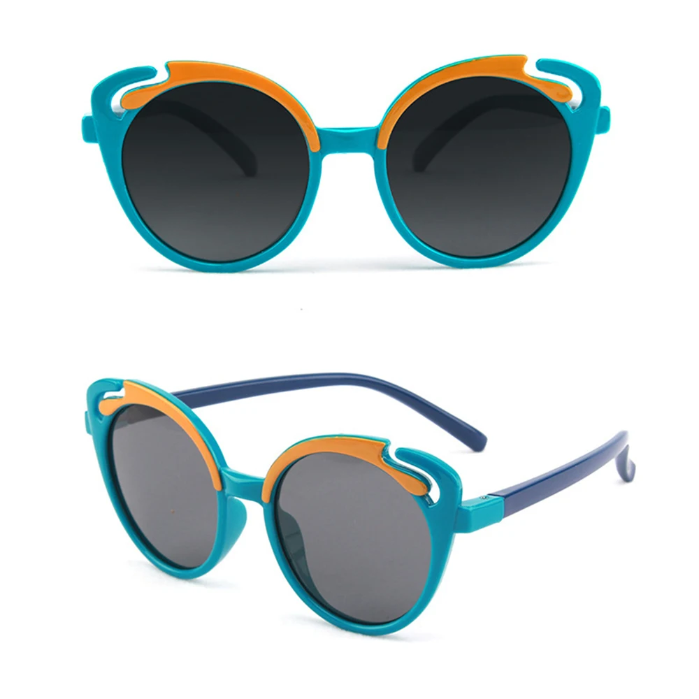 New Fashion Kids Sunglasses Girls Shiny Cat Eye Sun Glasses Lovely Children Baby UV400 Eyewear
