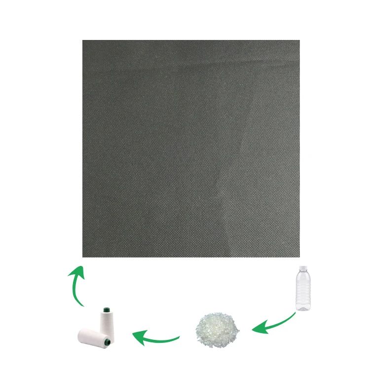 Hot sell RPET oxford fabric 600D waterproof with PU coating for bag tent