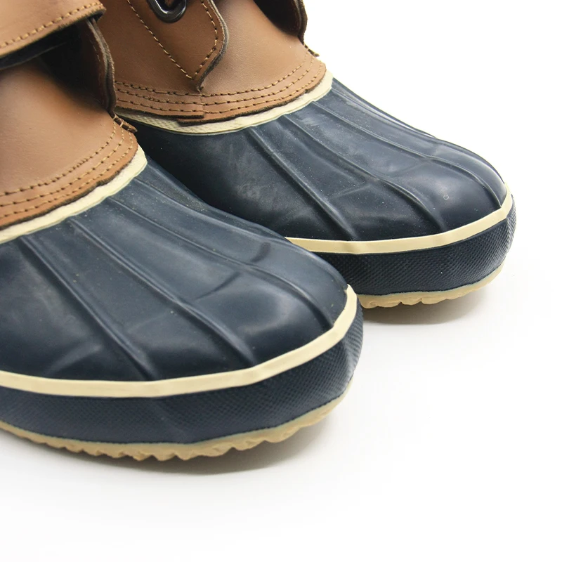 Custom Comfortable Winter Wellies Waterproof Quilted Rain Warm Bean Winter Snow Duck Boots for Women Men Wholesale