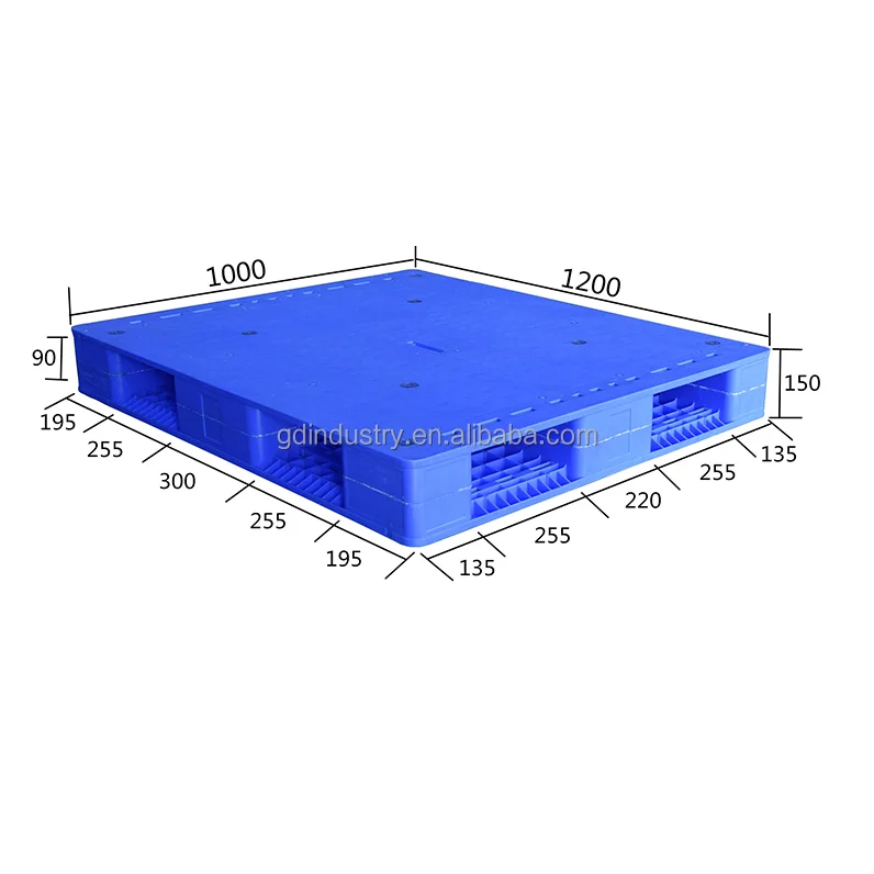 stackable nestable durable HDPE PP plastic pallet euro pallet steel reinforcement injection mould molded pallet