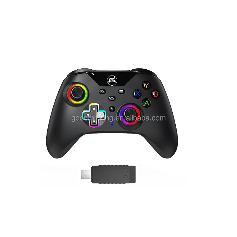 RGB Light programmable Turbo vibration PC Gamepad 2.4Ghz Wireless controller for xbox one s for xbox one x for series