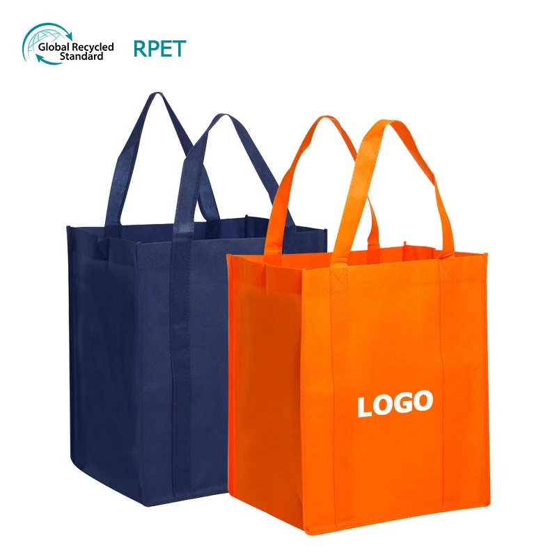Custom Non-Woven Shopping Bag Eco-Friendly Waterproof Heavy-Duty PC Medium Custom Logo Letter Printing Screen Handled Packing