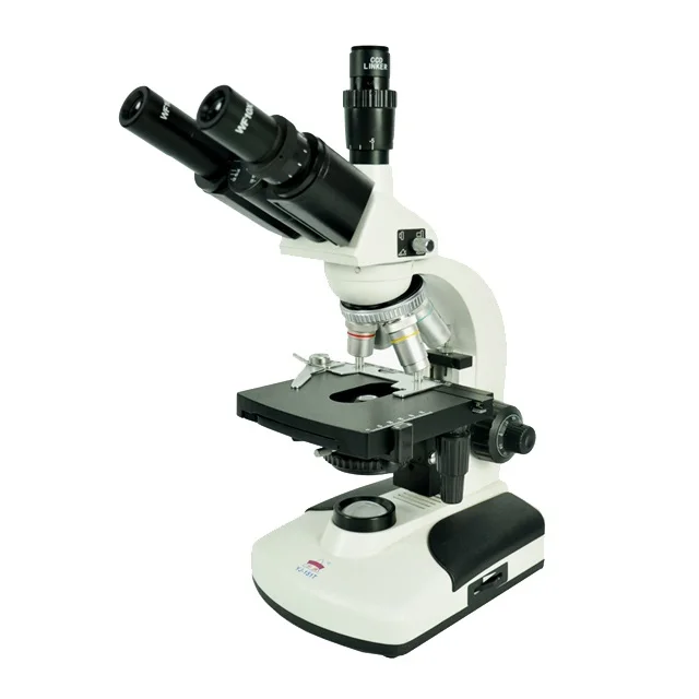 YUJIE YJ-151T регулируемая светодиодная лампа биологический студенческий цифровой 1000X оптический тринокулярный микроскоп
