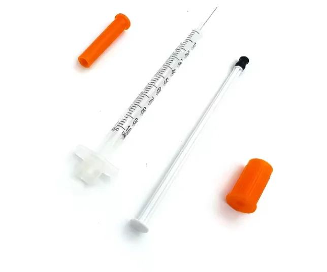 100pcs Brand Medical Instrument 0.3ml 0.5ml 1ml  U-100 U-40 Insulin Syringe with Fixed Ultra Fine Needle