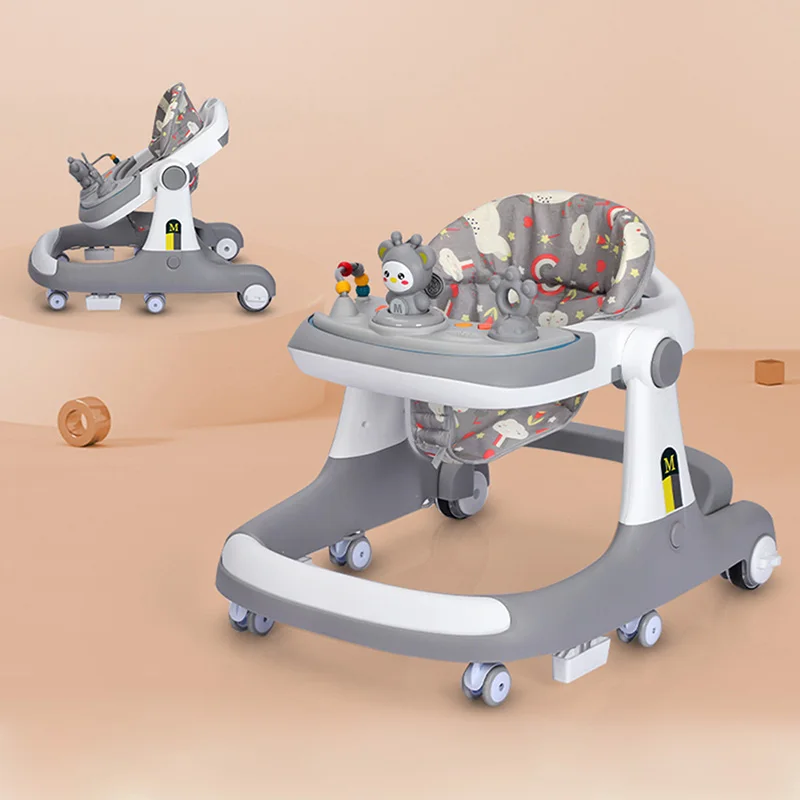 Baby Product Toys Foldable Baby Walker Sit-To-Stand Learning Walker Kids Push Baby Walker 3 In 1 With Wheels And Seat