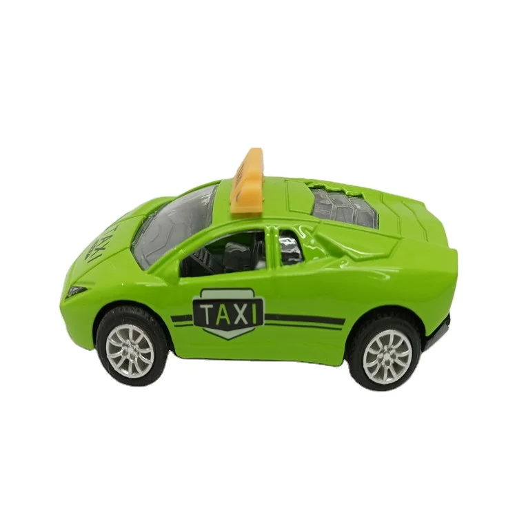New arrival wholesale kids toys 1:50 mini cute taxi model car fun alloy diecast car