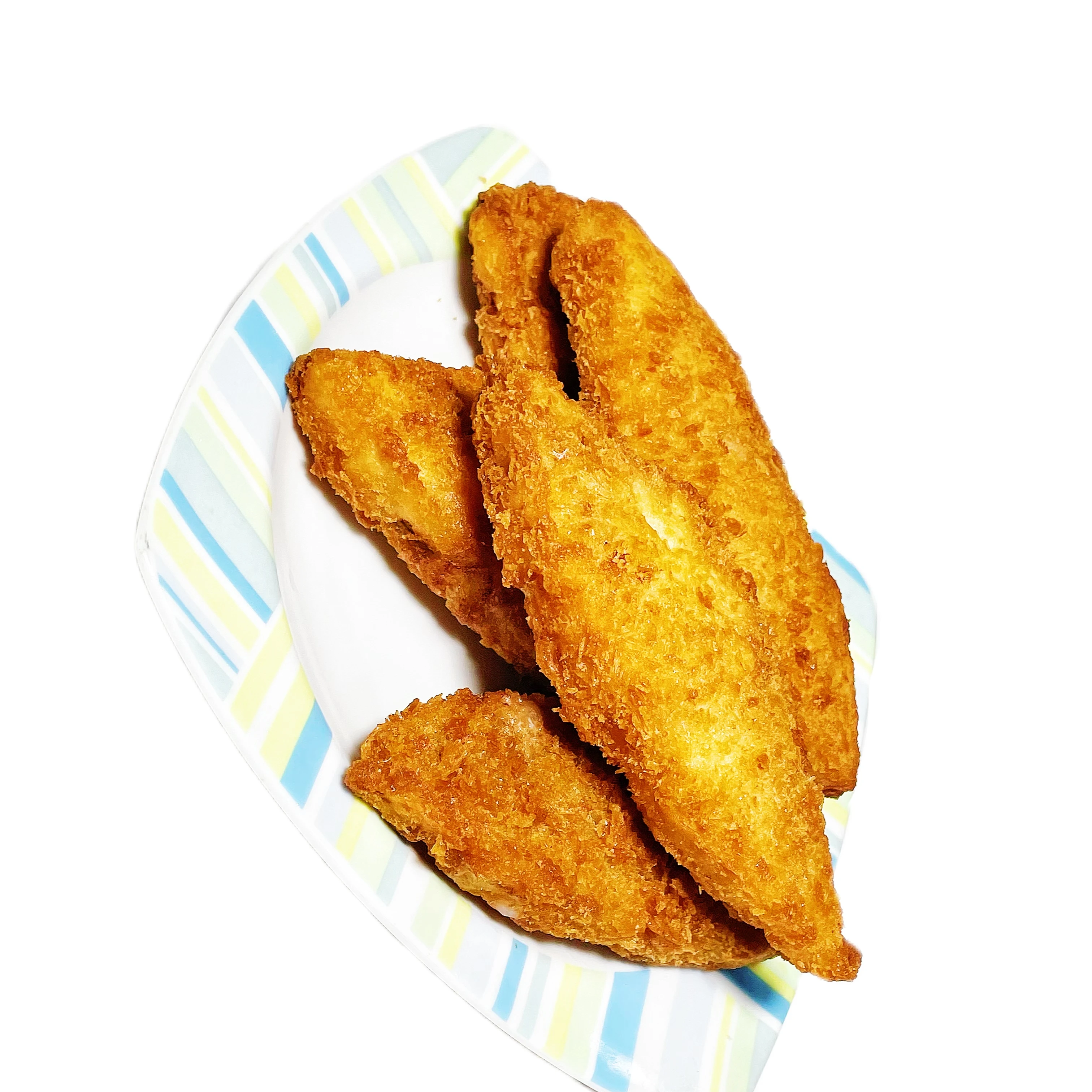Huiyang Frozen Chinese Sea food Snacks Breaded Pollock Fish Fillet Made of Wheat Flour Fried Pollock Muscle Comida