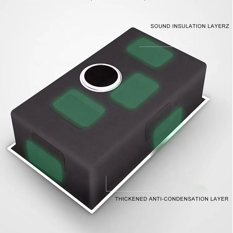 retro deep double imported domestic undercount new wash sink stainless steel kitchen golden sink