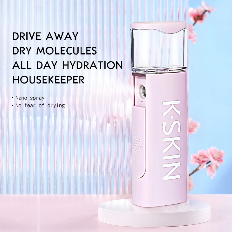 KSKIN Custom Private Label Rechargeable Mist Nano Facial Sprayer Nano Mist Sprayer Portable Facial Mist Beauty Care
