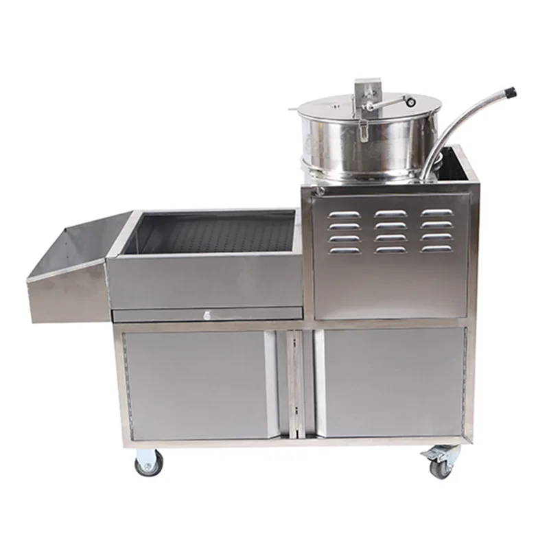Small Integrated Spherical Popcorn Puffing Machine Hand Electric Popping Corn Bud Popping Corn Machine