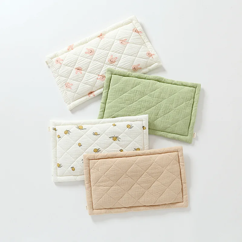 Kids Pillow for Toddler Bed Daycare and Travel Flat Thin Pillow for 2~6 Year Old Girls Boys