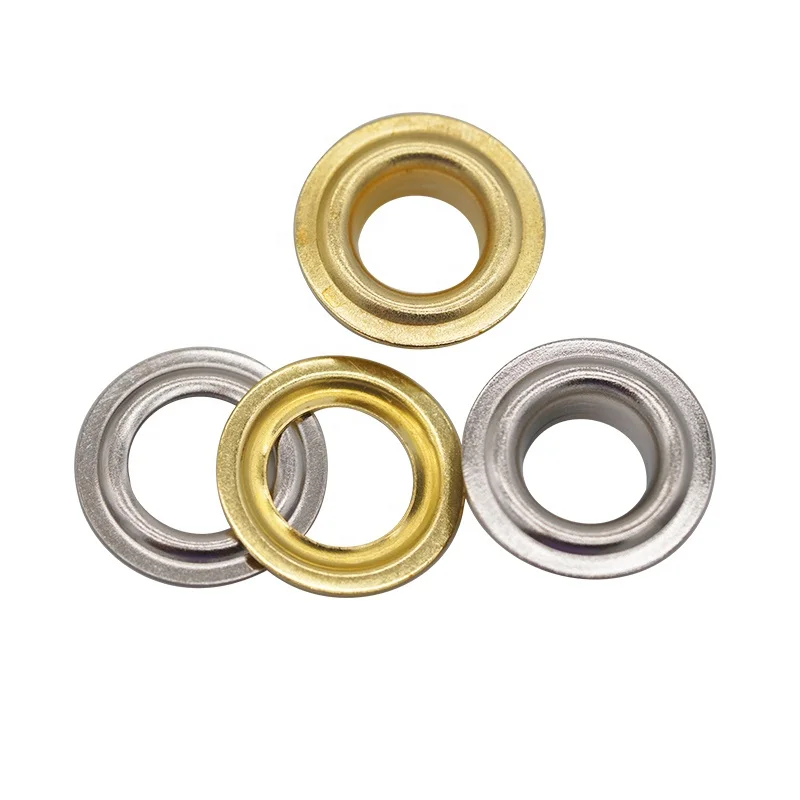 wholesale custom flat snap head brass eyelet fastener fabric  10mm eyelet for flex banner
